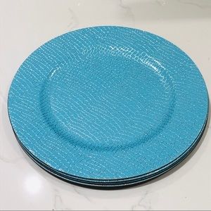 Blue Snakeskin Metallic Print Plates